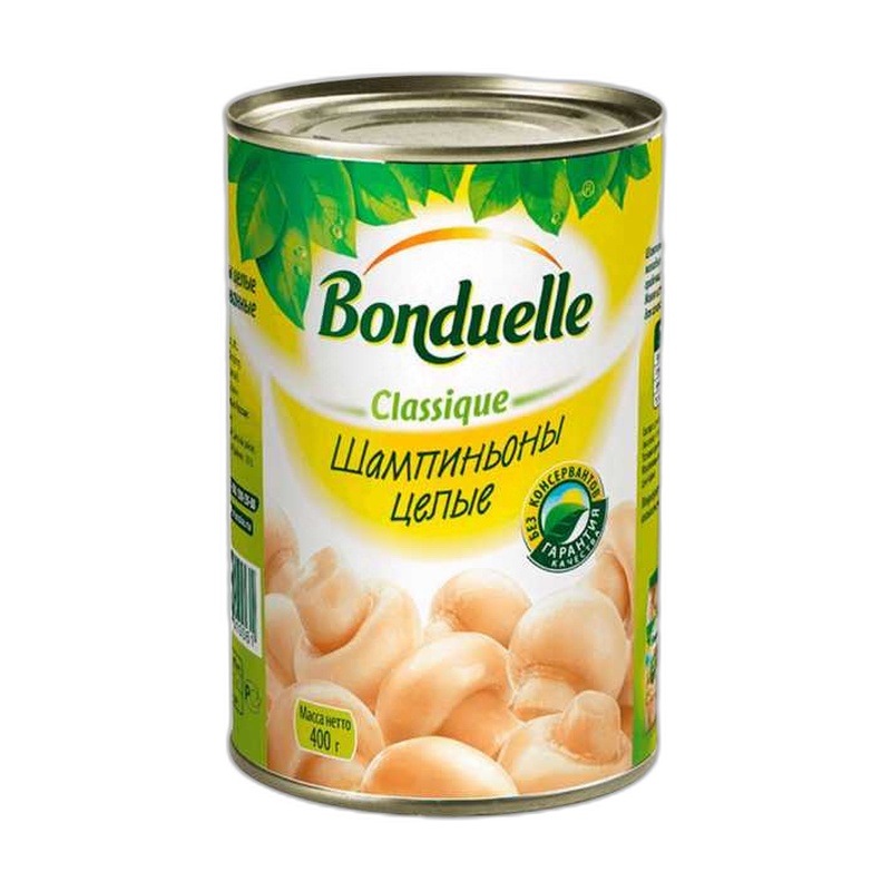 ШАМПИНЬОНЫ BONDUELLE ЦЕЛЫЕ 425МЛ