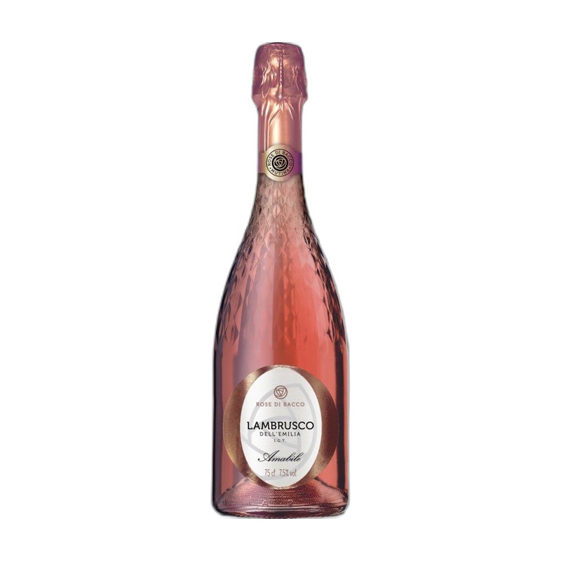 ВИНО ИГРИСТОЕ DELL'EMILIA LAMBRUSCO РОЗОВОЕ ПОЛУСЛАДКОЕ 7,5% 0,75Л ИТАЛИЯ