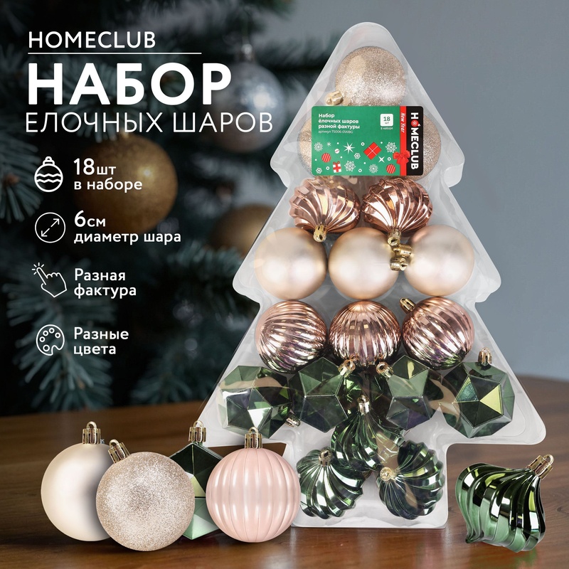 НАБОР ЕЛОЧНЫХ ШАРОВ HLL-006