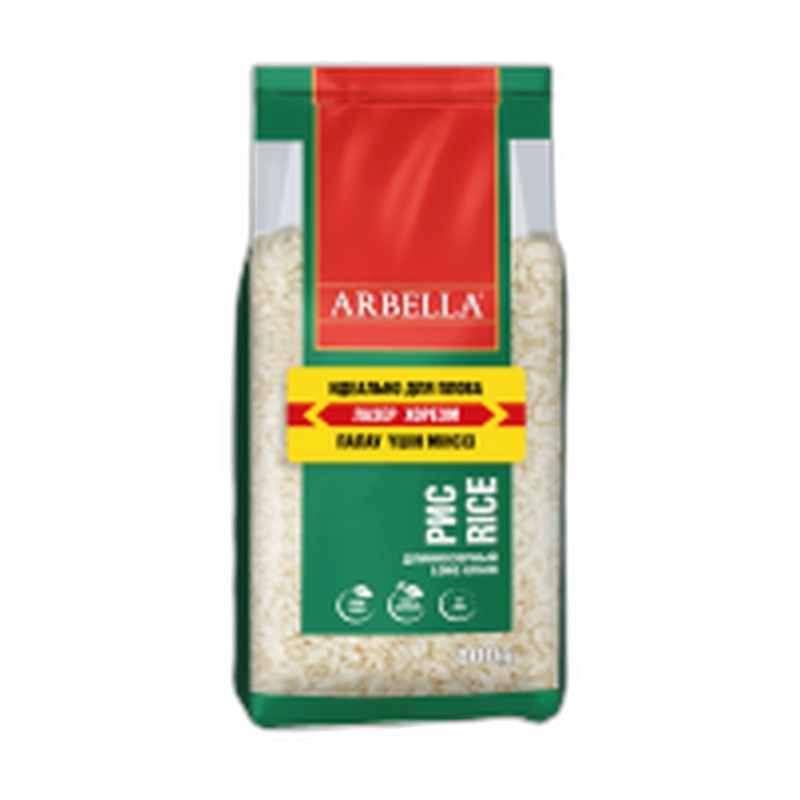 РИС ARBELLA ДЛИННОЗЕРНЫЙ ШЛИФОВАННЫЙ 800Г