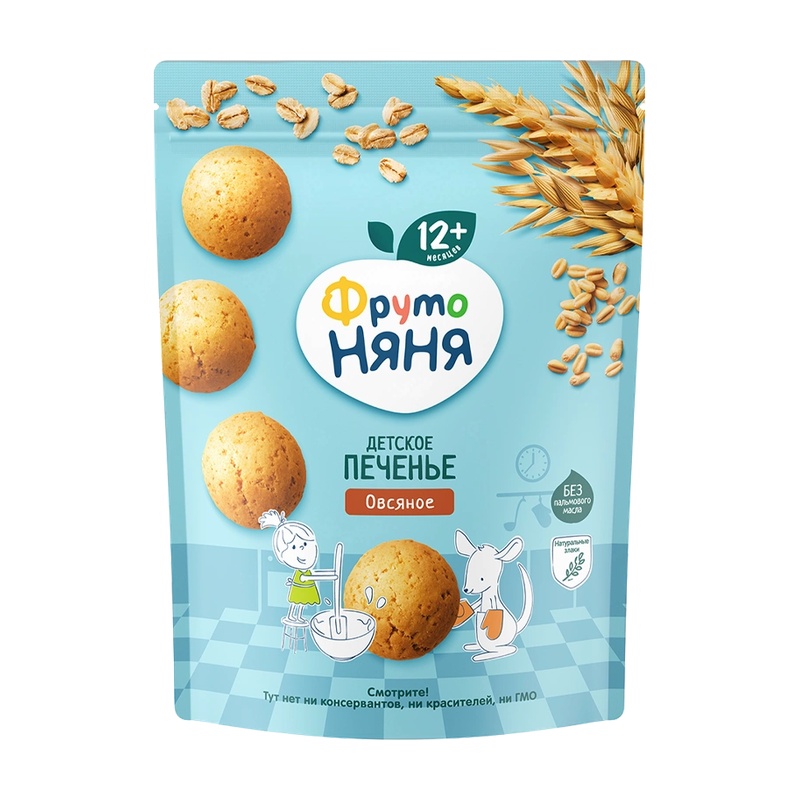 ПЕЧЕНЬЕ ФРУТО НЯНЯ ОВСЯНОЕ 120Г