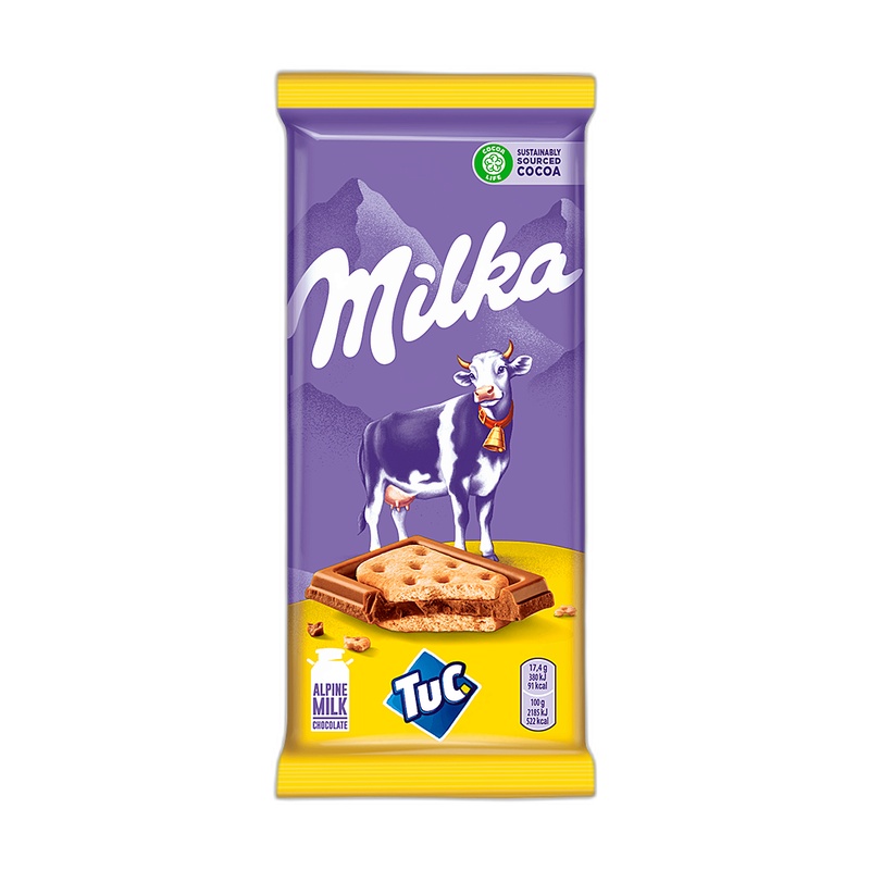 ШОКОЛАД MILKA СОЛЕНЫЙ КРЕКЕР TUC 87Г