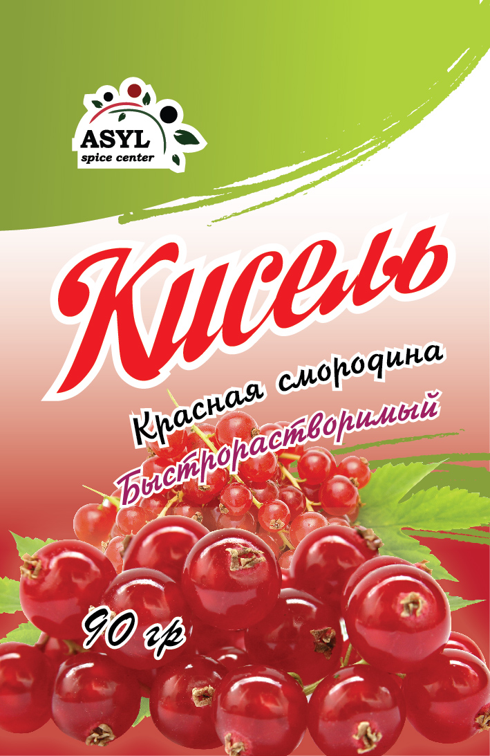 КИСЕЛЬ ASYL БЫСТРОРАСТВОРИМЫЙ КРАСНАЯ СМОРОДИНА 90Г