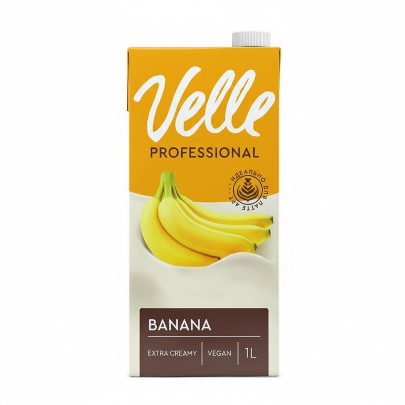 НАПИТОК СОЕВЫЙ VELLE BARISTA БАНАН 1Л Т/П