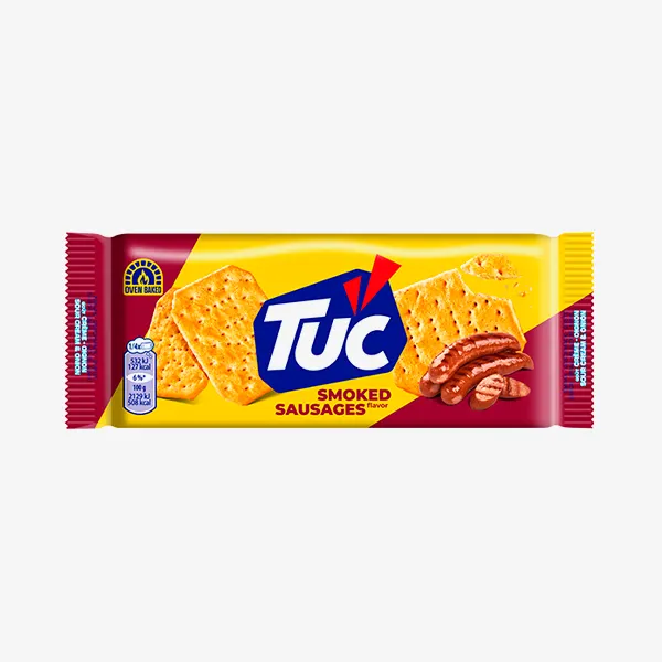 КРЕКЕР TUC КОПЧЕНЫЕ КОЛБАСКИ 100Г