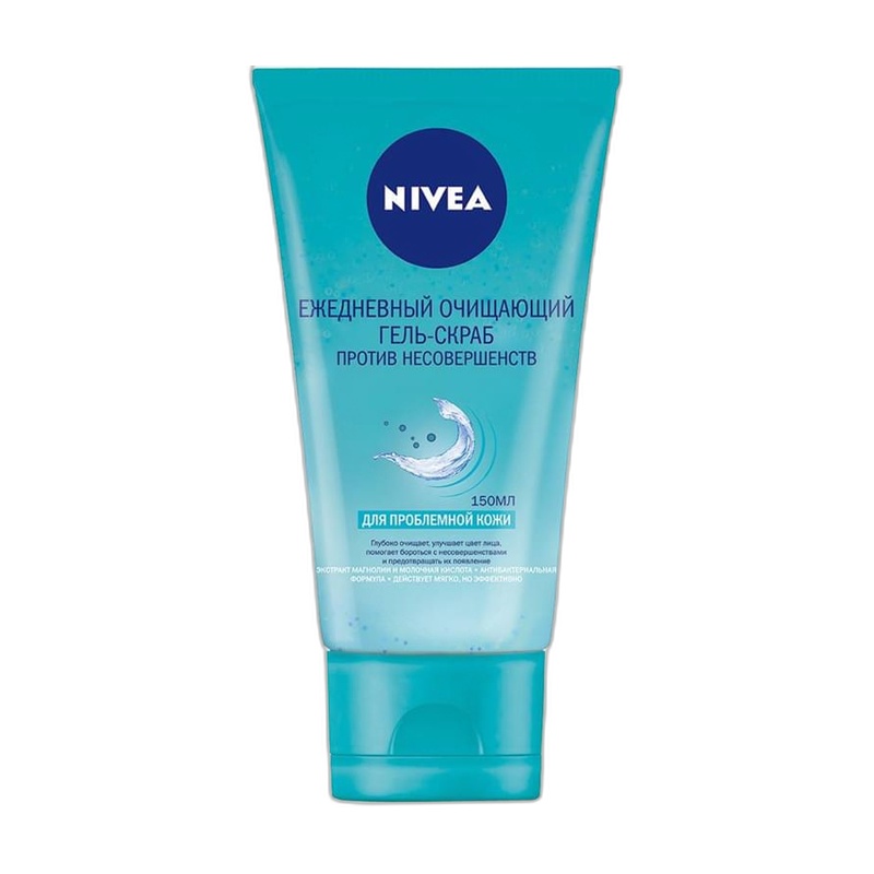 ГЕЛЬ-СКРАБ NIVEA CLEAN DEEPER ДЛЯ ЕЖЕДНЕВНОГО ОЧИЩЕНИЯ 150МЛ
