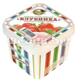 МОРОЖЕНОЕ DEP ПЛОМБИР С ДЖЕМОМ КЛУБНИКА 500Г ПЭТ