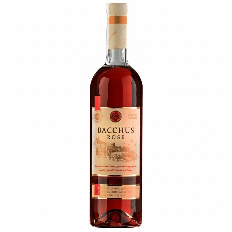 ВИНО BACCHUS CLASSIC ROSE РОЗОВОЕ ПОЛУСЛАДКОЕ 11% 0,75Л КАЗАХСТАН