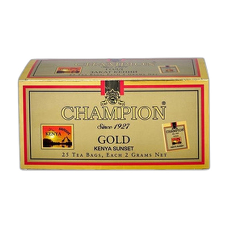 ЧАЙ ЧЕРНЫЙ CHAMPION КЕНИЯ SUNSET 25 ПАКЕТИКОВ