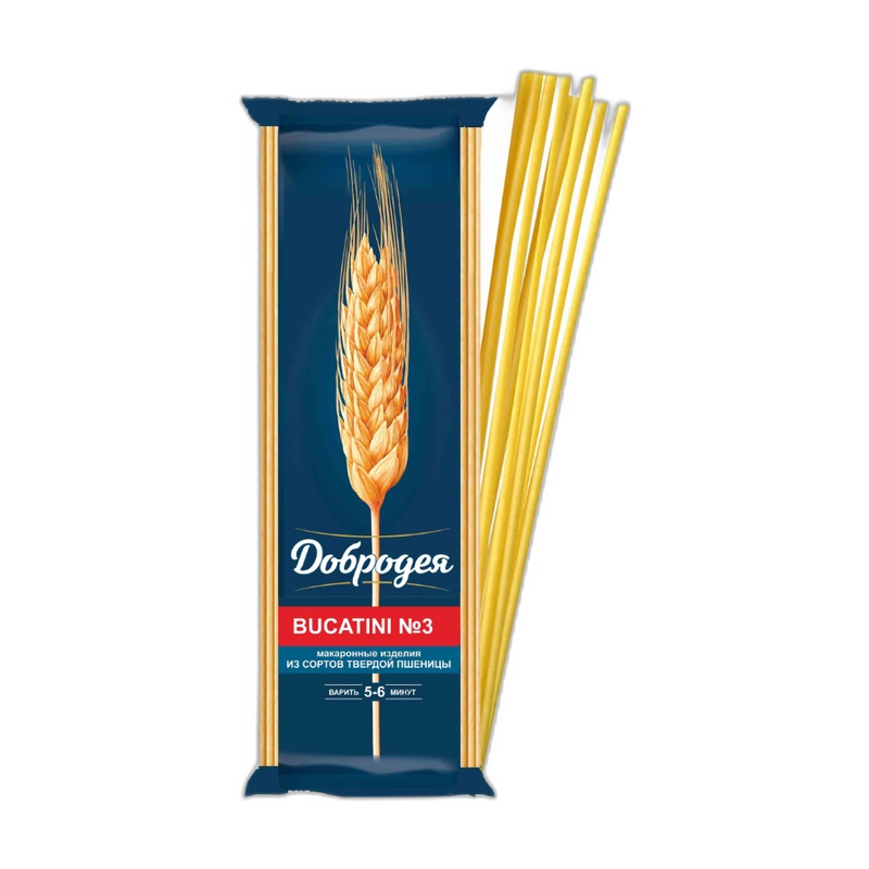 МАКАРОНЫ ДОБРОДЕЯ BUCATINI №3 400Г