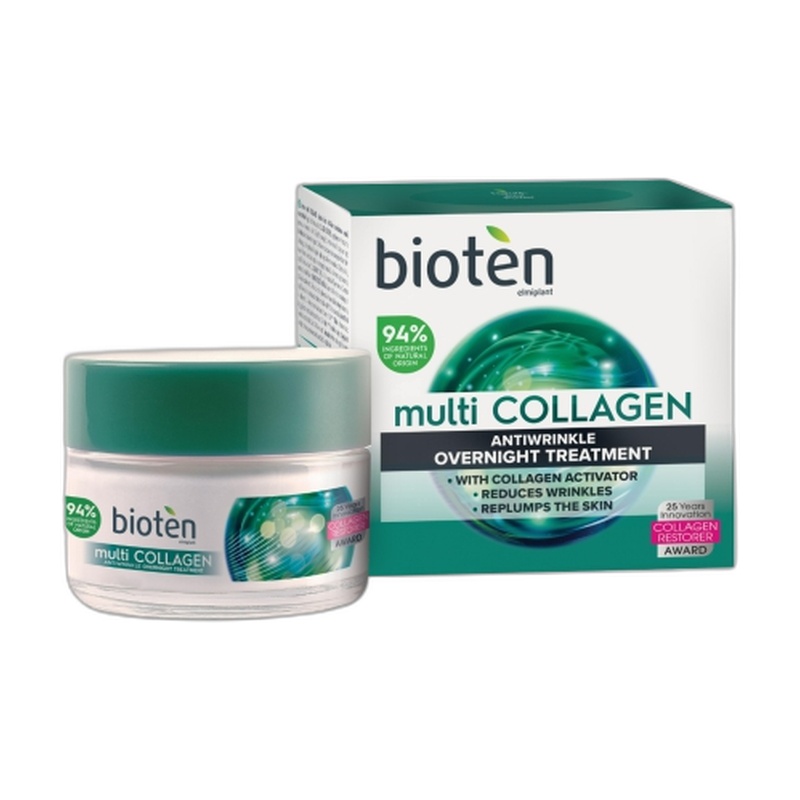 КРЕМ ДЛЯ ЛИЦА BIOTEN MULTI COLLAGEN НОЧНОЙ АНТИВОЗРАСТНОЙ 35+ 50МЛ