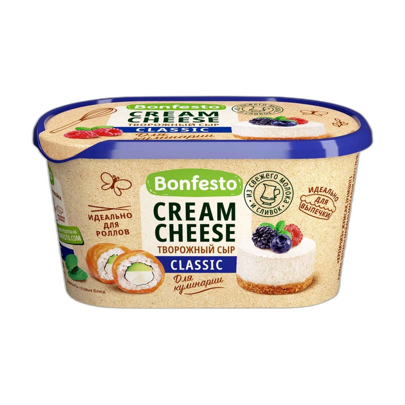 СЫР ТВОРОЖНЫЙ BONFESTO CREAM CHEESE 70% 400ГР