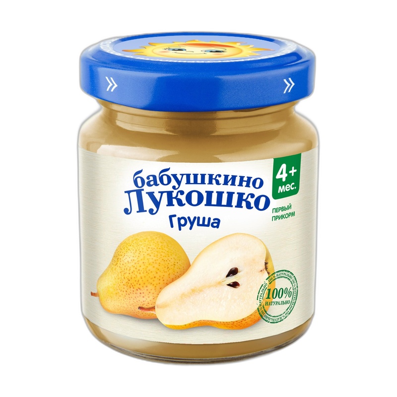 ПЮРЕ БАБУШКИНО ЛУКОШКО ГРУША 100Г СТ/Б