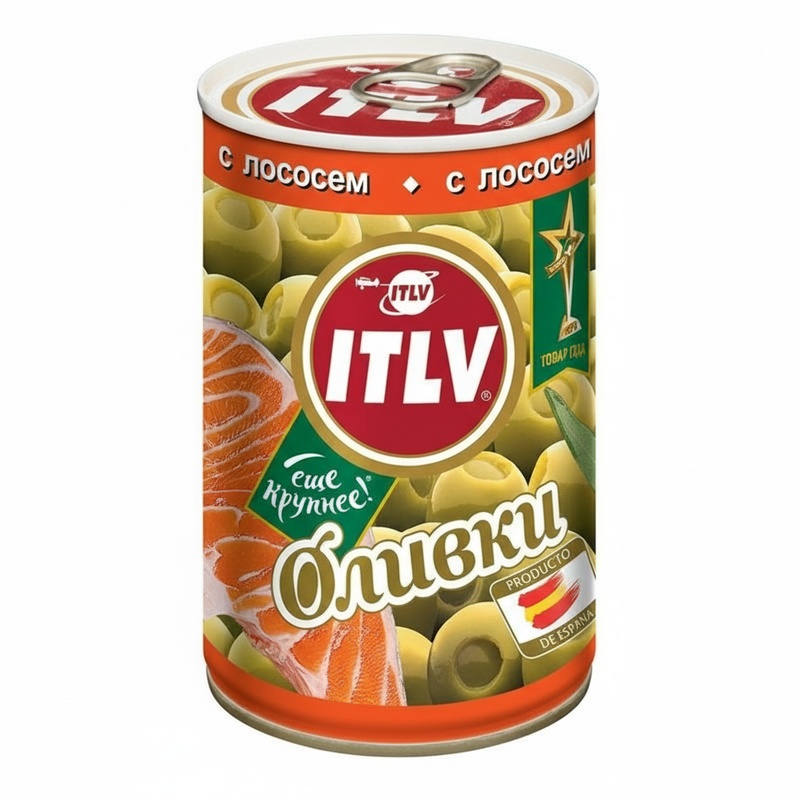 ОЛИВКИ ITLV С ЛОСОСЕМ 300Г