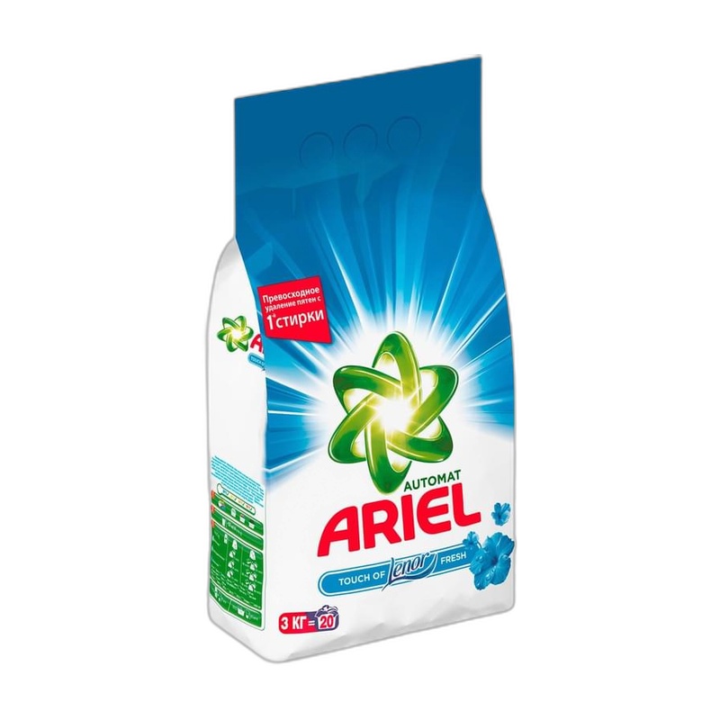 ПОРОШОК ДЛЯ СТИРКИ ARIEL TOUCH OF LENOR FRESH 3КГ