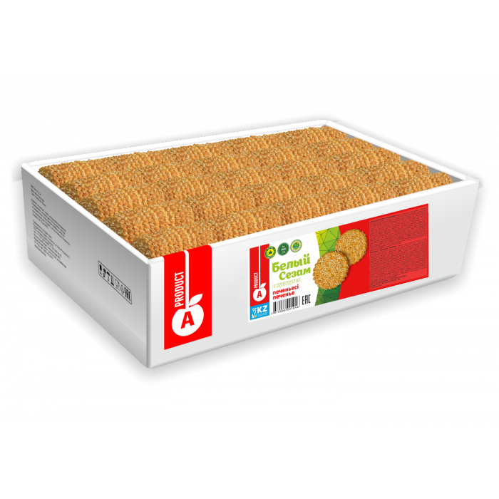 ПЕЧЕНЬЕ A PRODUCT БЕЛЫЙ СЕЗАМ ВЕС