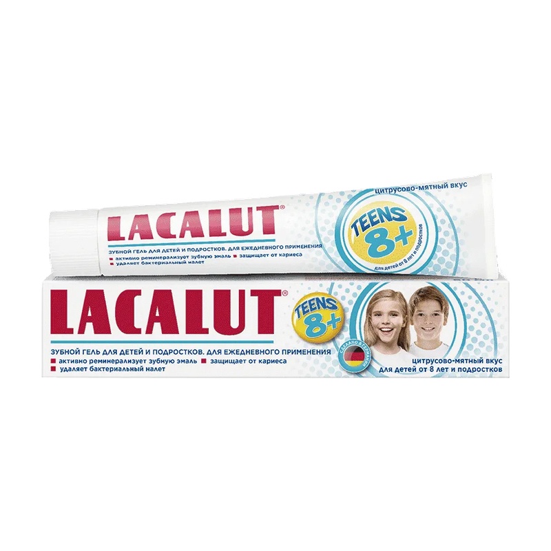 ГЕЛЬ ЗУБНОЙ ДЛЯ ДЕТЕЙ LACALUT TEENS ОТ 8 ЛЕТ 50МЛ