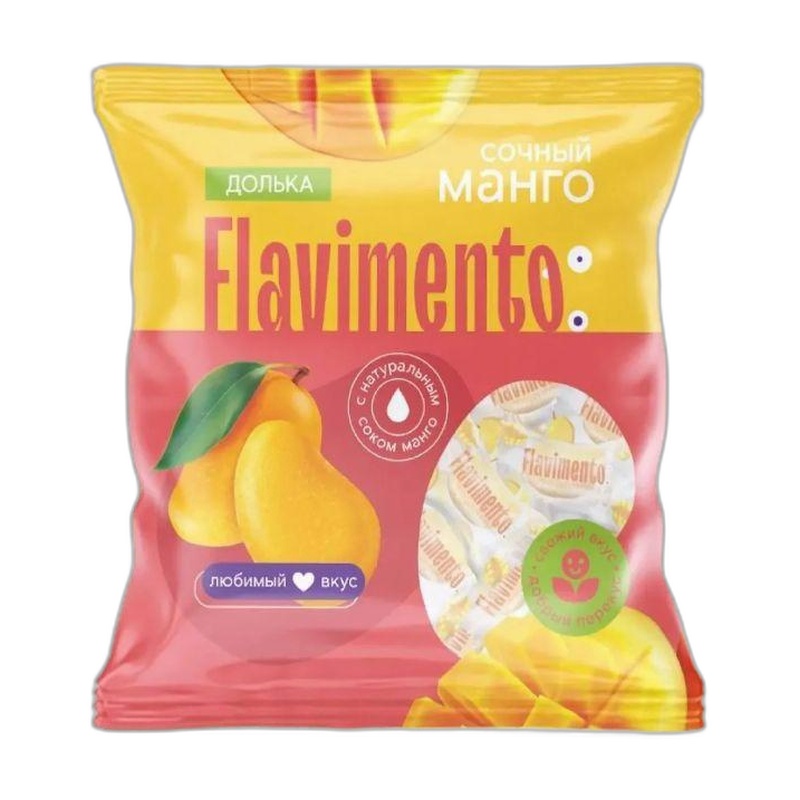 КОНФЕТЫ ЖЕВАТЕЛЬНЫЕ СО ВКУСОМ МАНГО 100Г