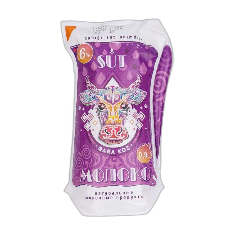 МОЛОКО QARA KOZ 6% У/П 900Г КУВШИН