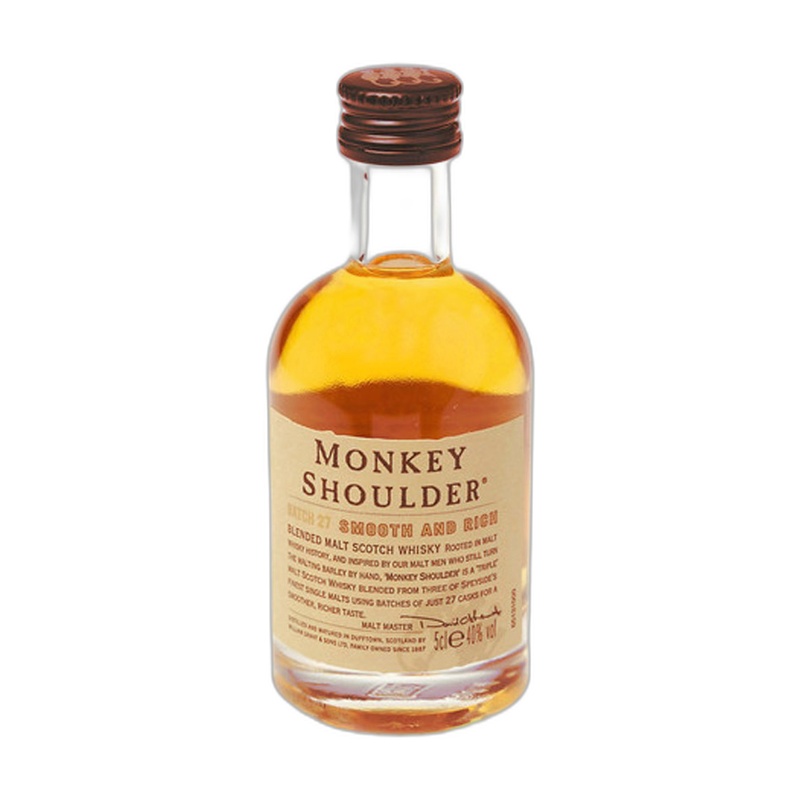 ВИСКИ MONKEY SHOULDER 3 YO 40% 0,05Л