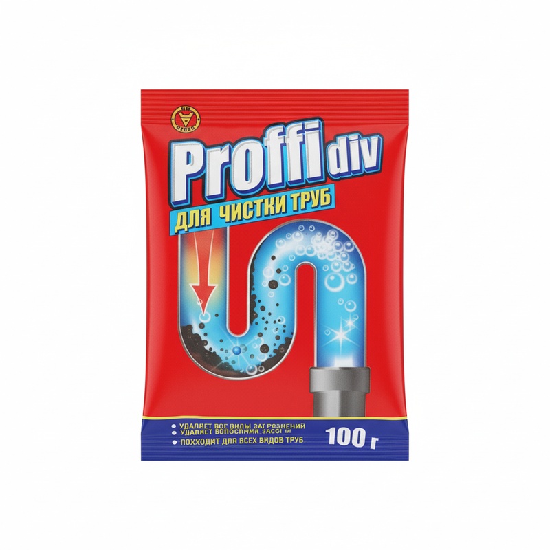 ГРАНУЛЫ ДЛЯ УДАЛЕНИЯ ЗАСОРОВ PROFFIDIV 100Г