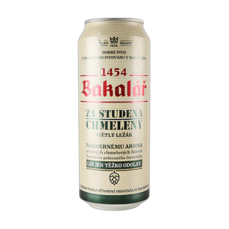 ПИВО BAKALAR DRY HOPPED LAGER 4,9% 0,5Л Ж/Б