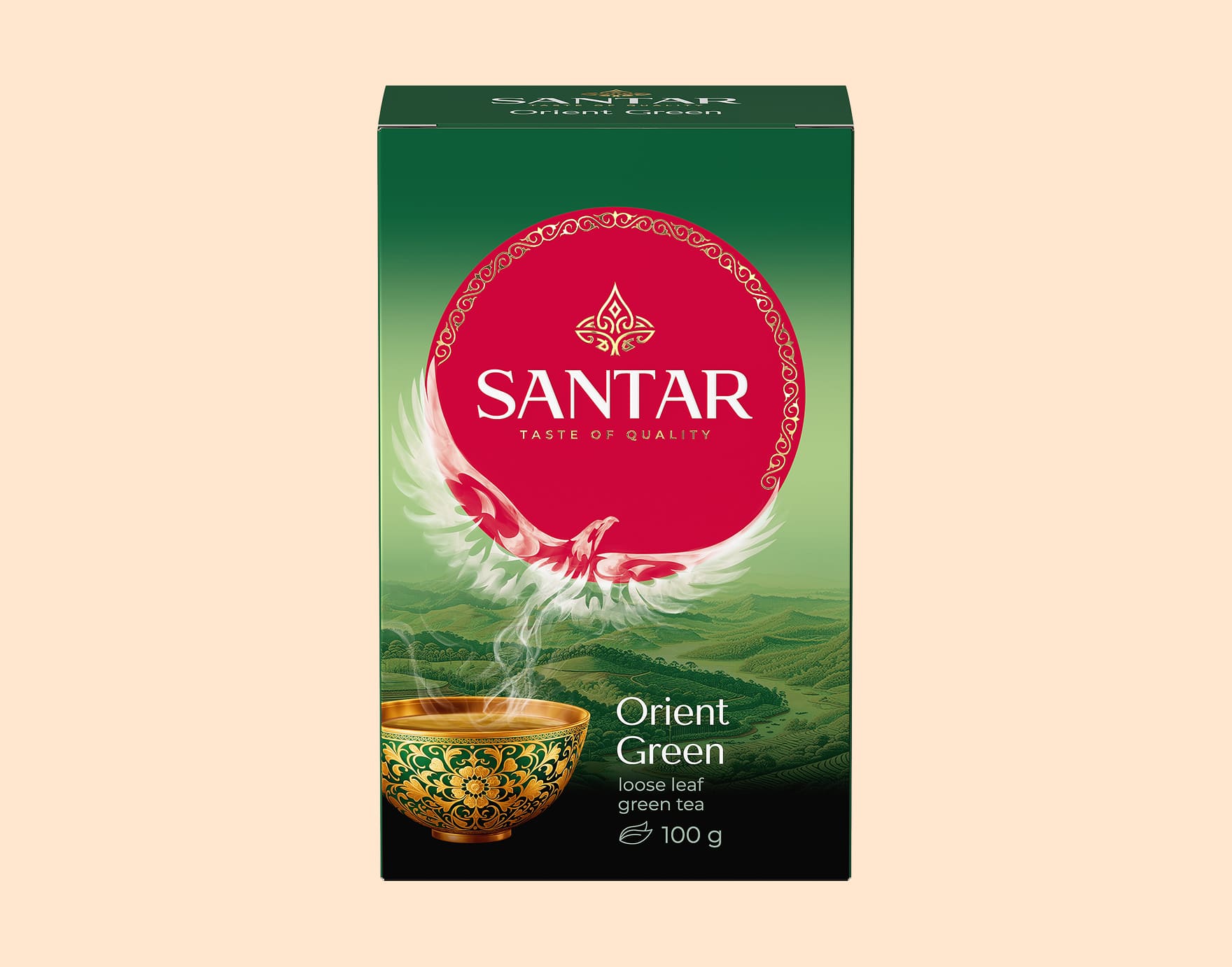 ЧАЙ ЗЕЛЕНЫЙ SANTAR ORIENT GREEN ЛИСТОВОЙ 100Г