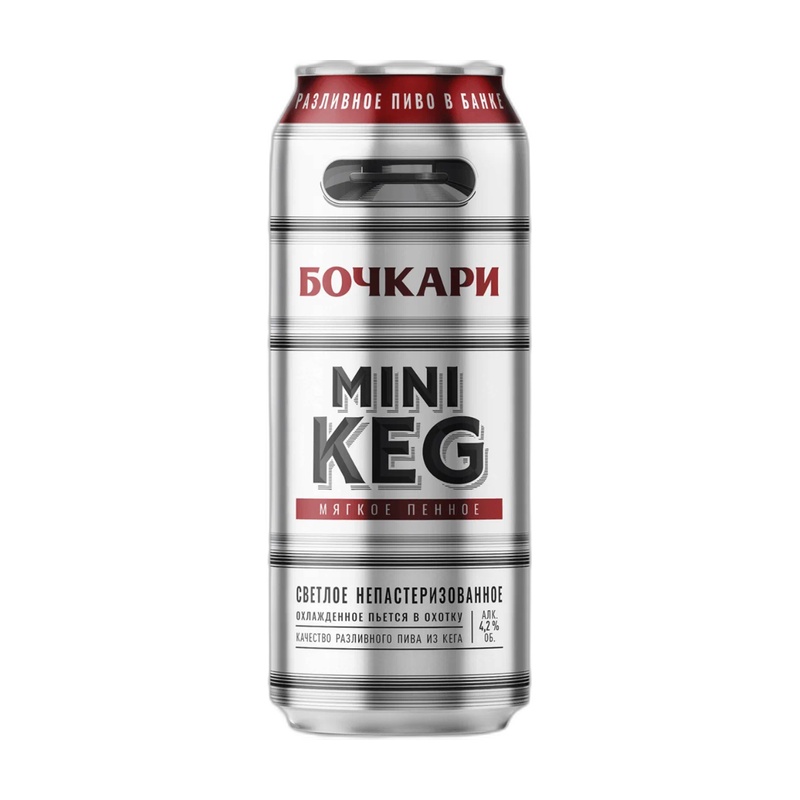 ПИВО MINI KEG СВЕТЛОЕ 4,2% 0,45Л Ж/Б