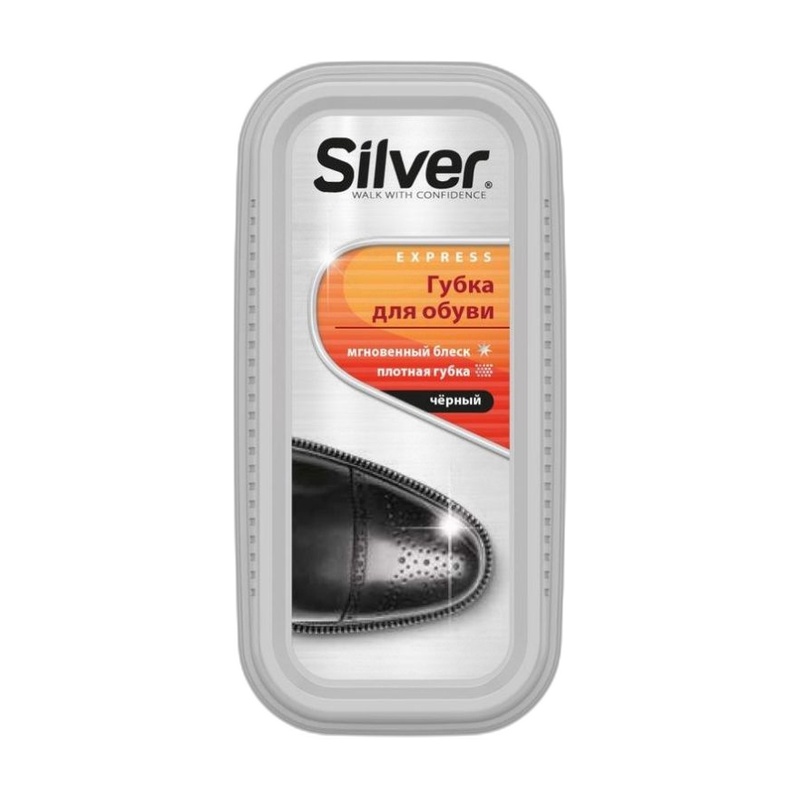 ГУБКА-БЛЕСК SILVER ЧЕРНАЯ