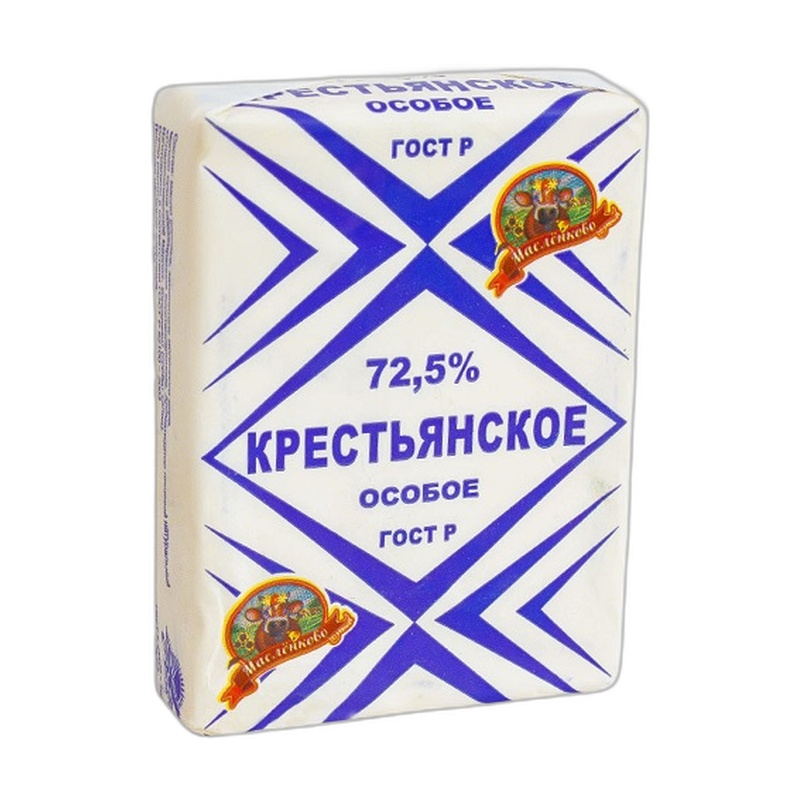 МАСЛО ЗЕНЧЕНКО СЛИВОЧНОЕ КРЕСТЬЯНСКОЕ 72,5% 200Г
