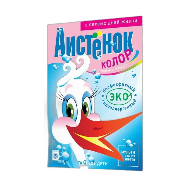 ПОРОШОК ДЛЯ СТИРКИ АИСТЕНОК КОЛОР ДЕТСКИЙ 400Г