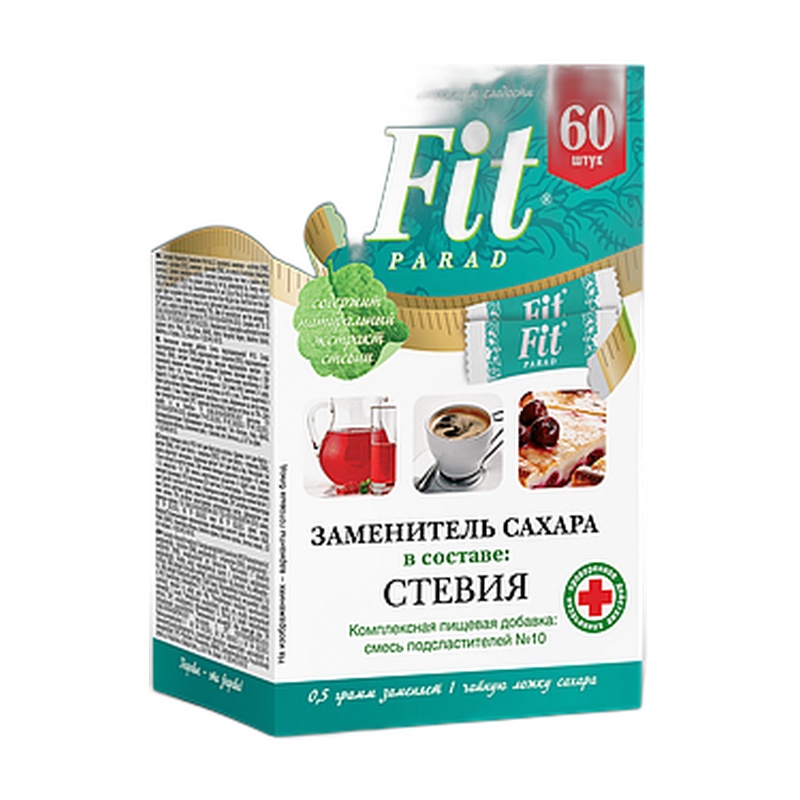 САХАРОЗАМЕНИТЕЛЬ FIT PARAD №10 60 СТИКОВ