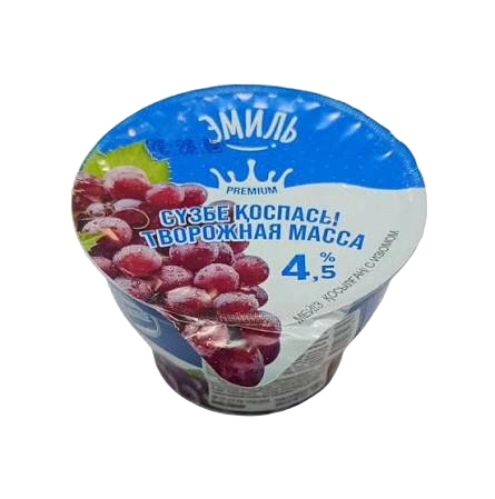 ТВОРОЖНАЯ МАССА ЭМИЛЬ ИЗЮМ 4,5% 180Г