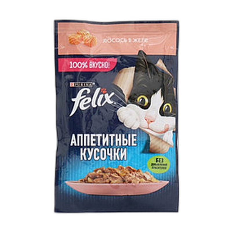 КОРМ ДЛЯ КОШЕК FELIX АППЕТИТНЫЕ КУСОЧКИ ИНДЕЙКА 75Г
