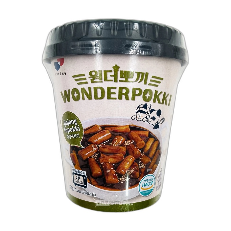 ЛАПША ТОППОКИ WONDERPOKKI РИСОВАЯ JJAJANG 120Г ЧАШКА