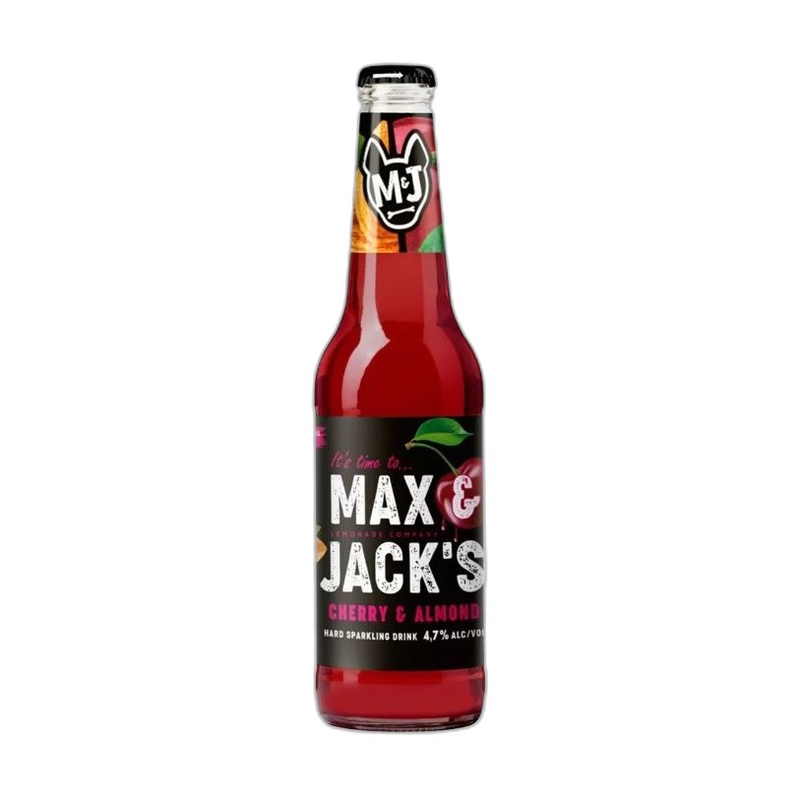 ПИВНОЙ НАПИТОК MAX&JACKS CHERRY ALMOND 4,7% 0,4Л СТ/Б