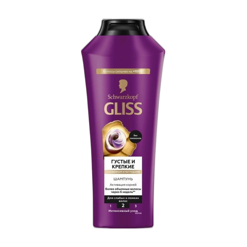 ШАМПУНЬ GLISS ГУСТЫЕ И КРЕПКИЕ 250МЛ
