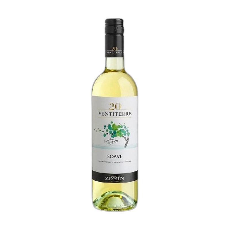 ВИНО ZONIN VENTITERRE SOAVE БЕЛОЕ СУХОЕ 12% 0,75Л ИТАЛИЯ
