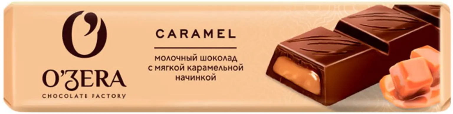 БАТОНЧИК OZERA КАРАМЕЛЬНАЯ НАЧИНКА 45г
