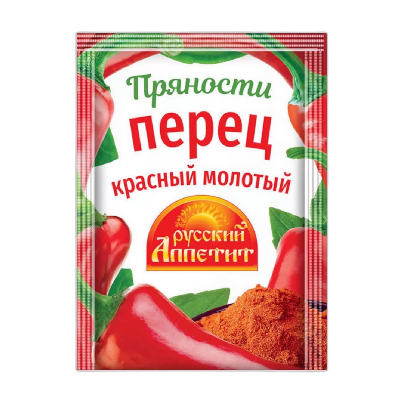 ПЕРЕЦ КРАСНЫЙ РУССКИЙ АППЕТИТ МОЛОТЫЙ 10Г