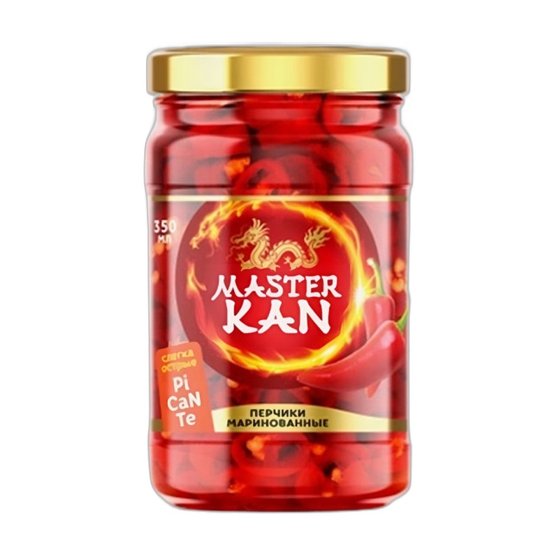 ПЕРЧИКИ MASTER KAN МАРИНОВАННЫЕ ПИКАНТЕ 350МЛ