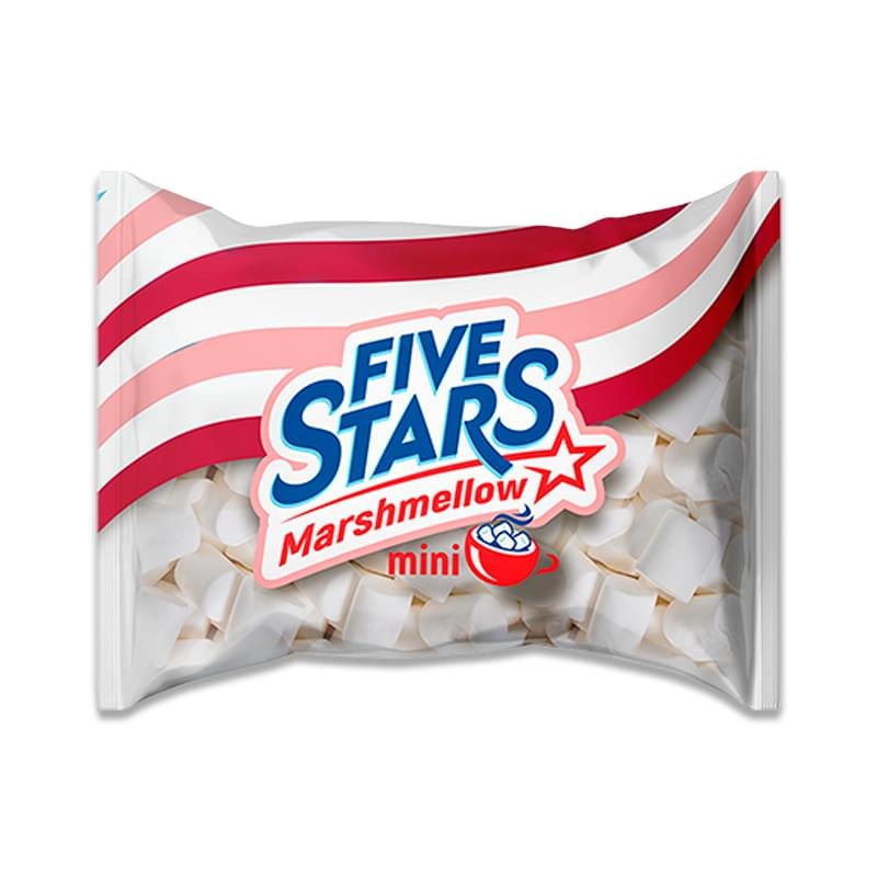 ЗЕФИР ЖЕВАТЕЛЬНЫЙ FIVE STARS MARSHMALLOW MINI 200Г