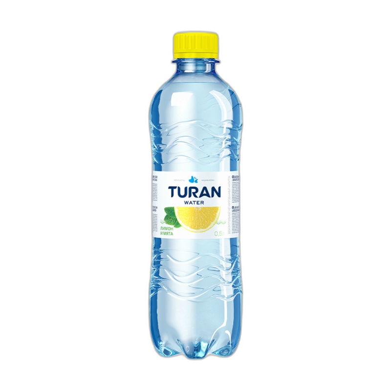 ВОДА ГАЗИРОВАННАЯ TURAN ЛИМОН МЯТА 0,5Л ПЭТ