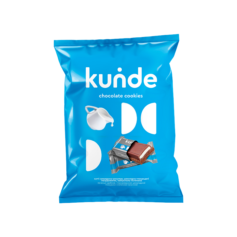 ПЕЧЕНЬЕ KUNDE МОЛОЧНАЯ НАЧИНКА В ШОКОЛАДЕ 300Г ФЛ/П