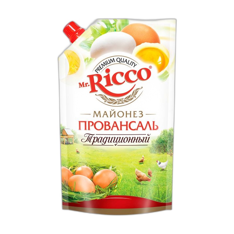 МАЙОНЕЗ MR.RICCO ПРОВАНСАЛЬ ТРАДИЦИОННЫЙ 50% 350МЛ Д/П
