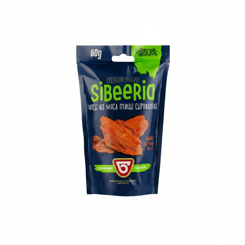 ЧИПСЫ ИЗ МЯСА ПТИЦЫ SIBEERIA 60Г