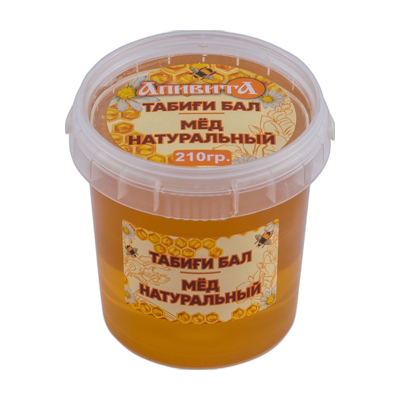 МЕД НАТУРАЛЬНЫЙ АПИВИТА ПОДСОЛНУХОВЫЙ 210Г П/Б