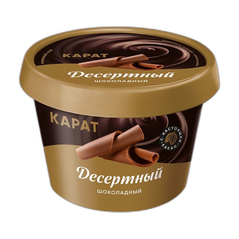 СЫР ПЛАВЛЕНЫЙ КАРАТ ШОКОЛАДНЫЙ ДЕСЕРТНЫЙ 30% 230Г