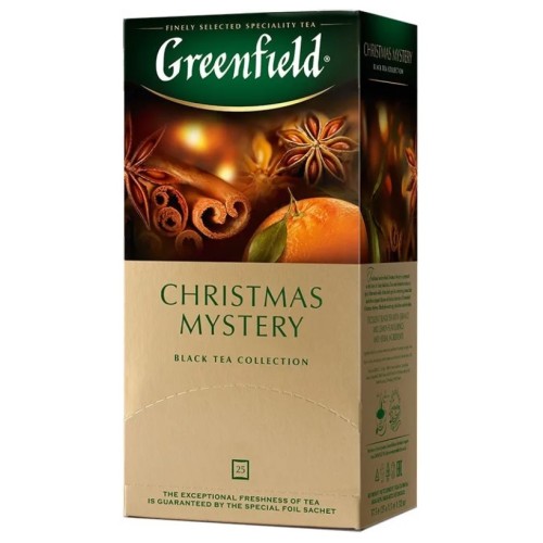 ЧАЙ ЧЕРНЫЙ GREENFIELD CHRISTMAS MYSTERY 25 ПАКЕТИКОВ