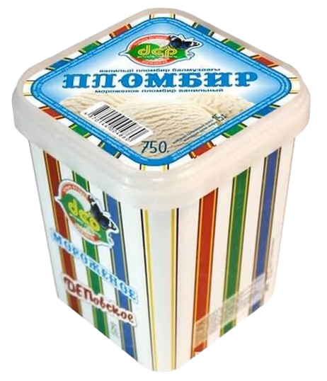 МОРОЖЕНОЕ DEP ПЛОМБИР 750Г ПЭТ